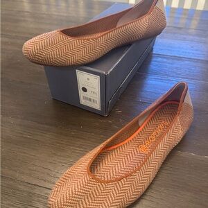 Rothy's Camel Herringbone Marino Flats
